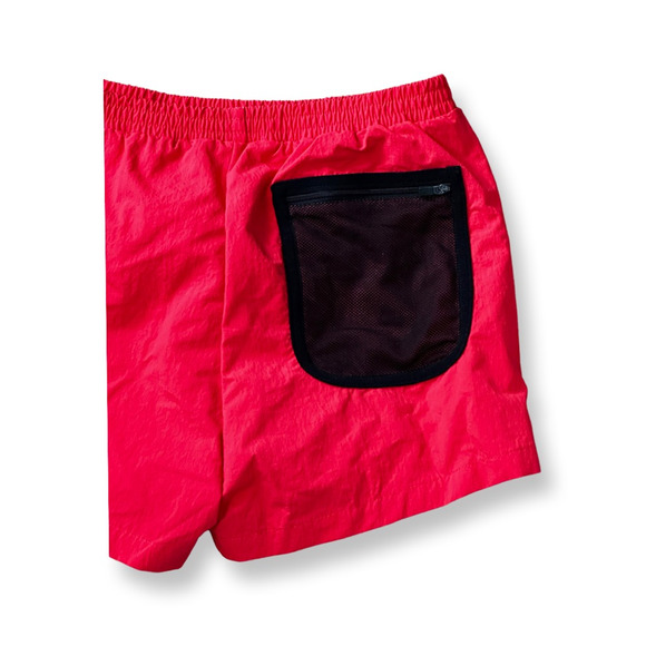 Kappa Boys Swim Trunks Red Colorblock Elastic Waist Lined Mesh Pocket 12 New - Picture 6 of 10